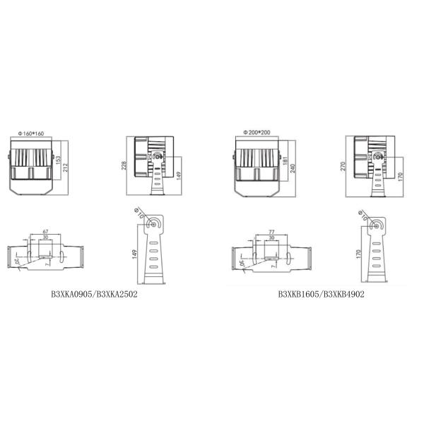 Narrow Beam LED Flood Lights Single RGB RGBW IP65 For Architectural