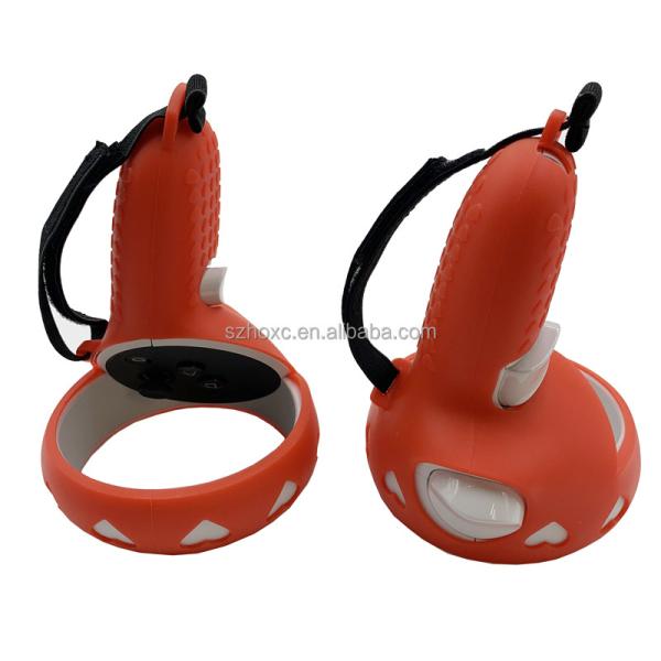 Silicone Protective Cover HOXC Compatible Controller Cover For Search 2 , Anti-Throw VR Oculus Protective Grip Controller With Wrist Knuckle Strap
