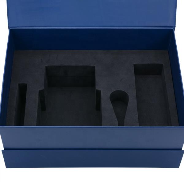 Embossed Logo Cardboard Special Paper Vitamin Subscription Box With EVA Insert