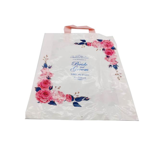 Gravure Soft Loop Handle Reusable Shopping Bags Made From Recycled Plastic