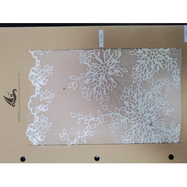 Nylon Mesh Allover Lace Fabric Slightly Stretchable ODM Available