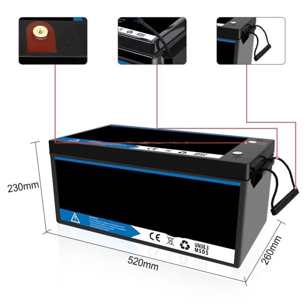 Off Grid Multiscene RV Car Battery , Lightweight Caravan Lithium Battery