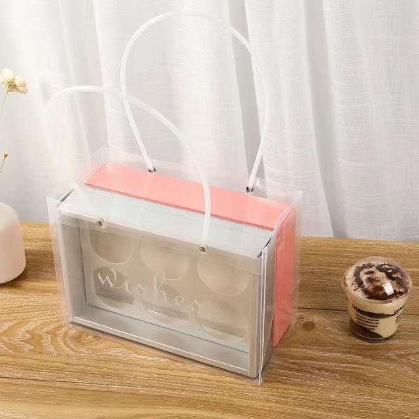 CMYK PMS Recycled Paper Gift Box 6 Compartment Cupcake Container