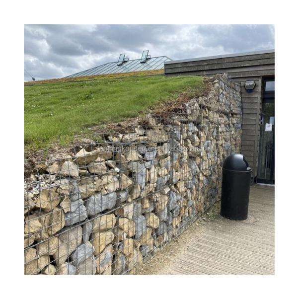 Square Hole Galvanized Gabion Baskets for Stone Cage Wire Mesh Fence at Affordable