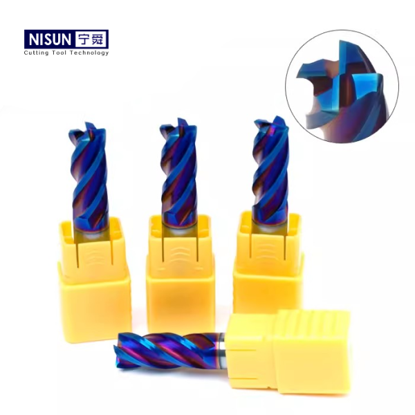 M2 HSS PM Carbide Corner Radius Milling Tools End Mill 2 Flutes Customized Length
