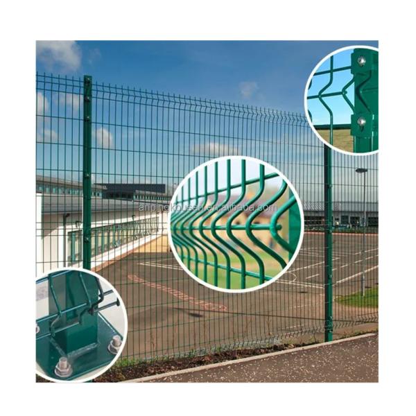 Protective Fence Panel for Warehouse Renewable Sources Galvanized Welded Security Fence
