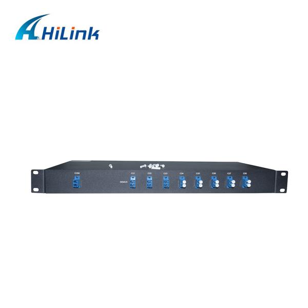 19" 1U Standard Rack 8CH DWDM Mux Demux CH21 - CH28 LC UPC Connectors