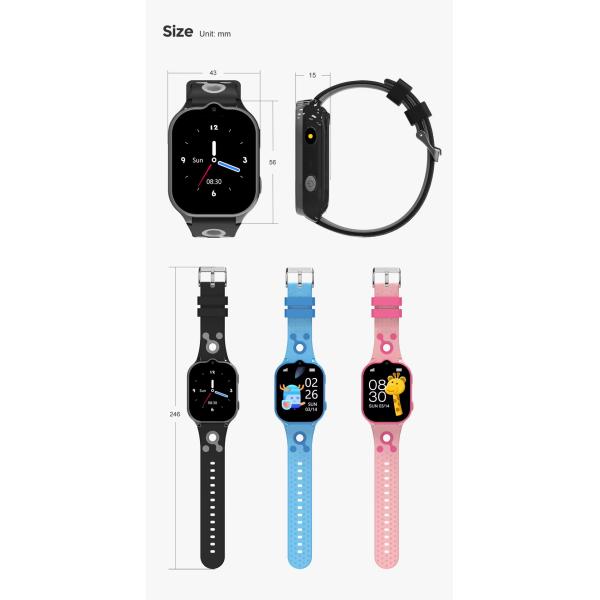GEO SOS Call LT52E fitness tweens Childrens Tracker Watch IP67 Waterproof 950mAh