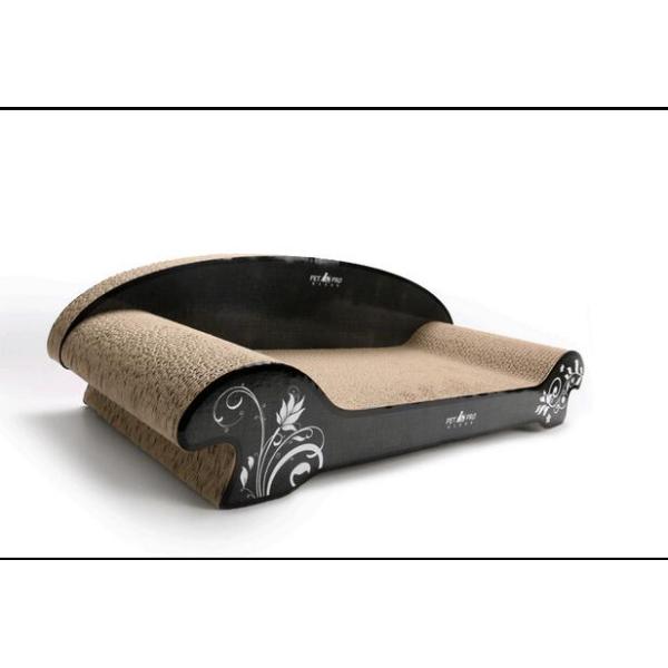 Sofa Shaped Cardboard Cat Bed Comfortable , Cardboard Scratching Pad For Rest