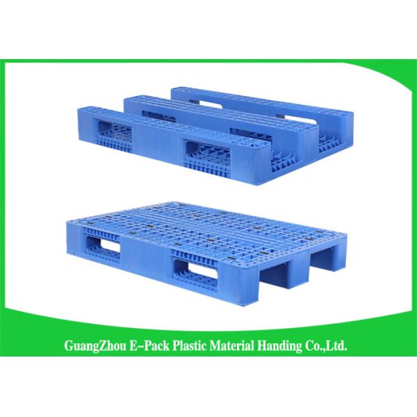 Double Sides 4 - Way Stackable Plastic Pallets , Plastic Skids Pallets 1200 X 1000mm