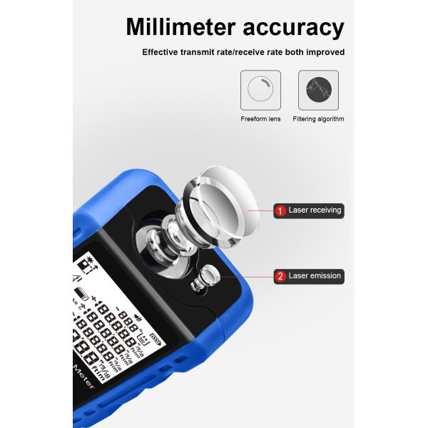 100m High Accuracy Laser Distance Meter for Construction with Bluetooth and IP54 Waterproof