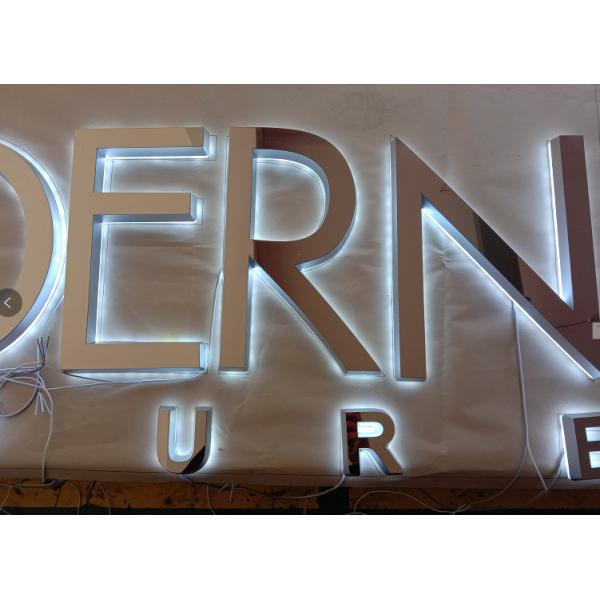 Outdoor Wall Led Letter Channel Sign Metal 3d Acrylic Backlit Letter Sign
