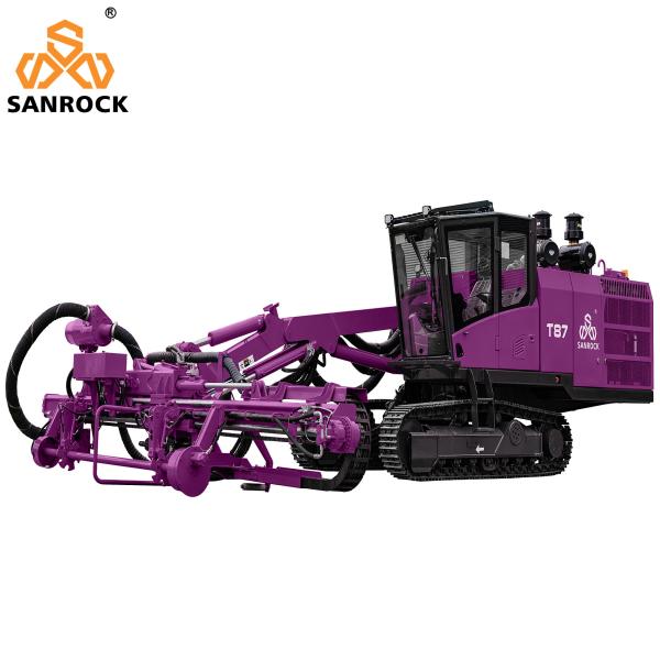 Crawler Top Hammer Drill Rig Hydraulic DTH Drilling Rig With Automatic Rod Changing System