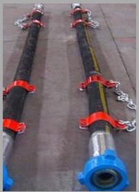Quality sell oilfield  Rotary Hose 3 1/2'' x 55' vibrator hose with 4'' male for sale