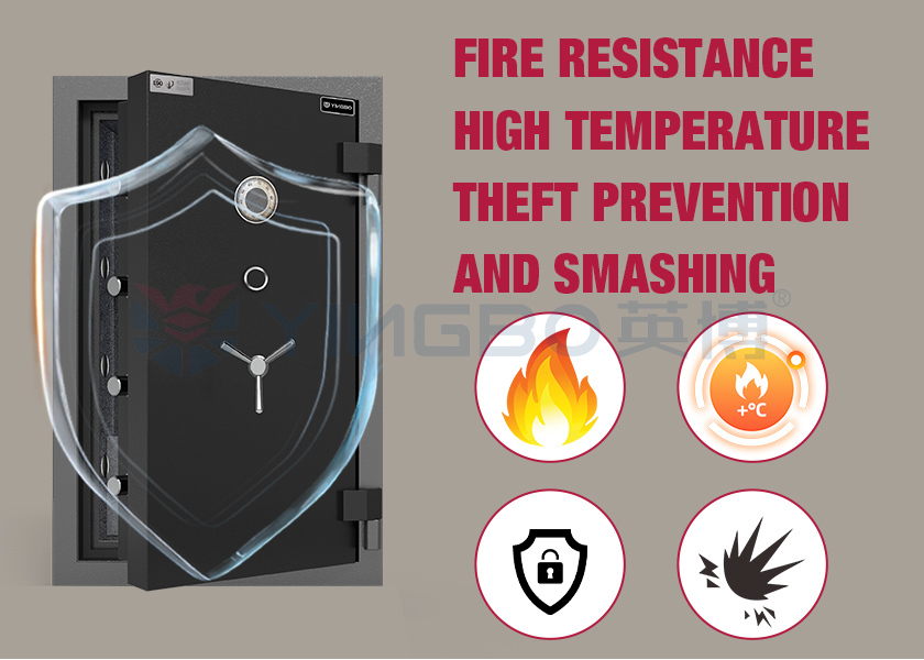 Large Fireproof Safe 2 Hour Fireproof Storage Box Mechanical Lock Best Fire Proof Safes For Home
