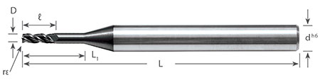 Standard Length Corner Radius End Mill For CNC Milling Machining Metal Working High Helix