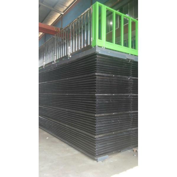 Hydraulic Scissor Platform Lift Table With Safety Accordion Cover For Utility Protection