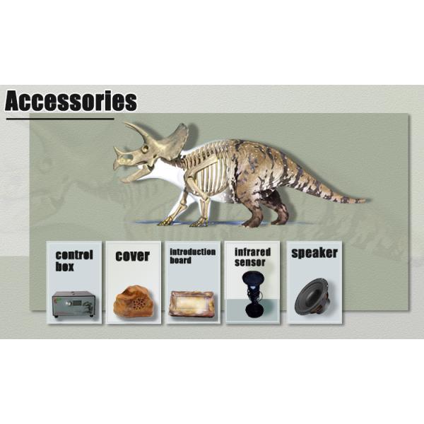 Simulation Life Size Animatronic Dinosaur Dilophosaurus For Amusement Park