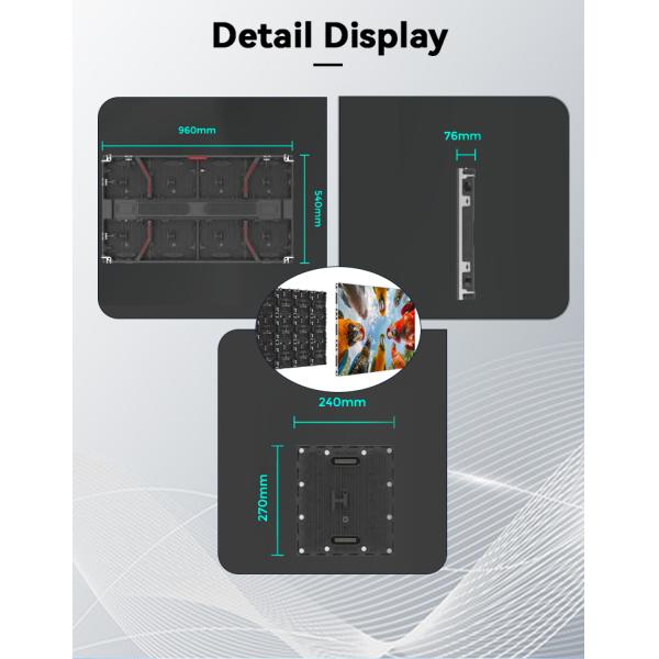 OEM P2.5 Smart DooH COB LED Screen Display Panel Advertising Poster 256x256