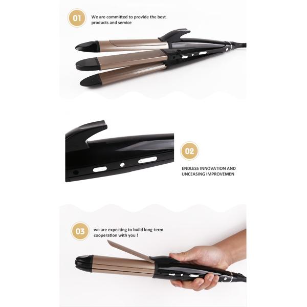 Power Source Electric Hair Straightener Curling Iron With Neo Waving Function
