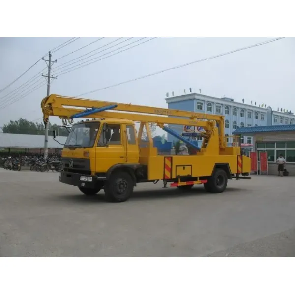 Dongfeng 16m Truck Mounted Mobile Elevating Aerial Work Platform Truck with Straight Telescopic Arm