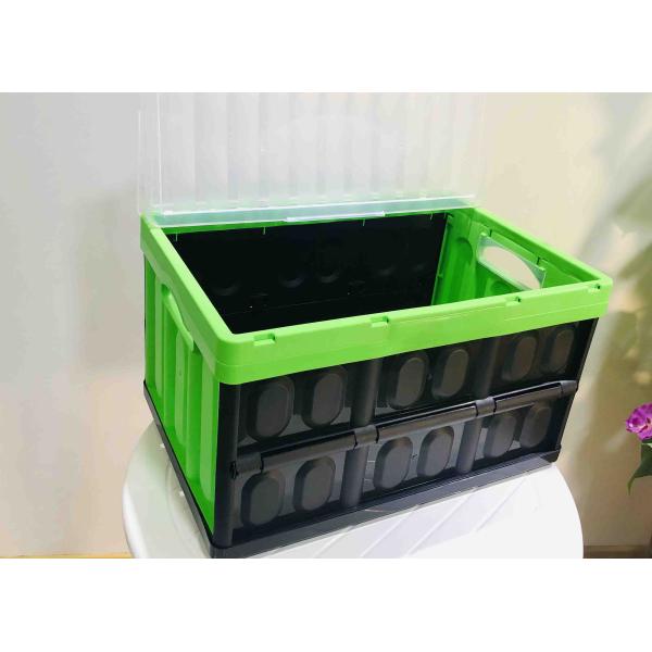 Square Stackable Box Plastic Storage Crate Collapsible Toys Organizer No Maintenance