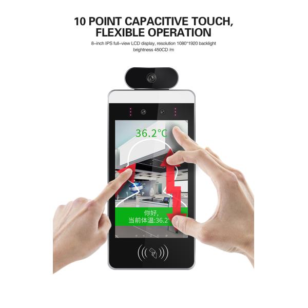 8" Body Temperature Face Recognition Thermometer Measurement System
