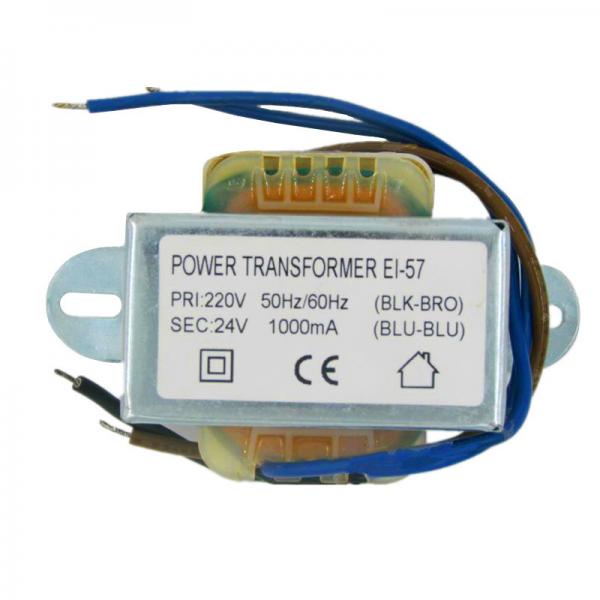 Quality 24VA EI Power Single Phase Transformer 230V 24V 1000mA/1A Copper for sale