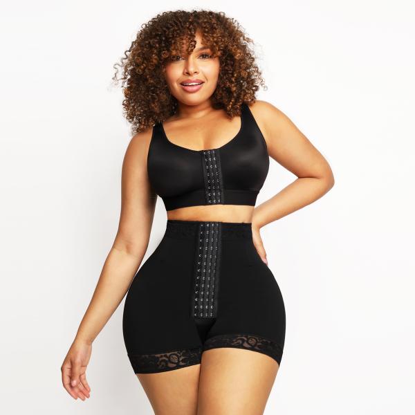 Hexin Adjustable Hooks Body Shaper for Tummy Trimming and Butt Lifting Shapewear BBL