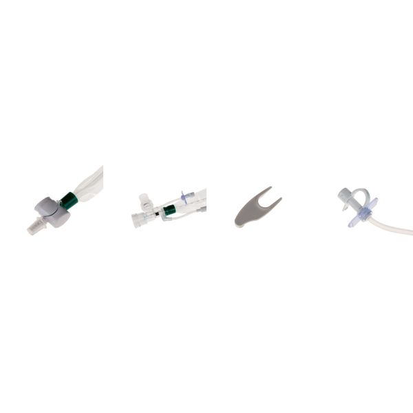Closed Suction System with MDI Port Double Swivel Connector Sterile Single Patient Use Medical Suction Catheter