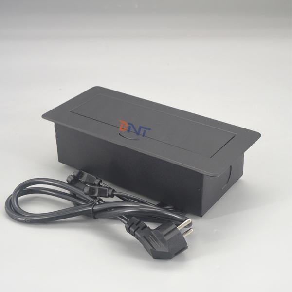 With shuko plug multifunction recessed pop up table socket box