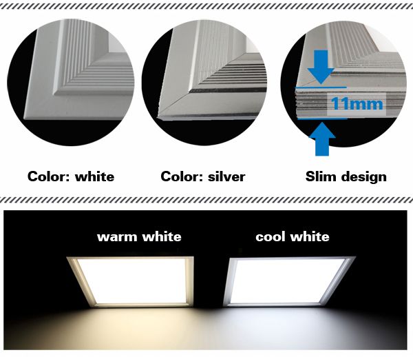 High Lumen 10Watt square led panel for Meeting rooms , Offices , supermarket
