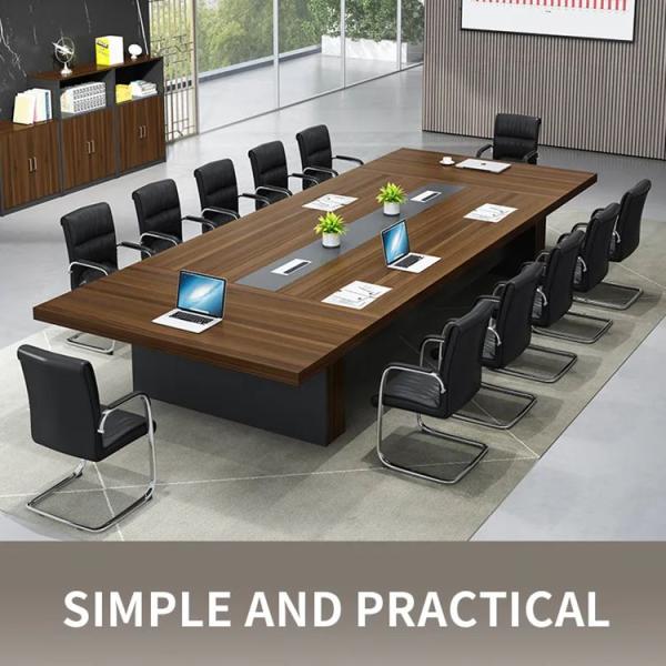 E1 MDF/MFC Melamine Board Huge Meeting Table Modern Conference Table for Multifunctional