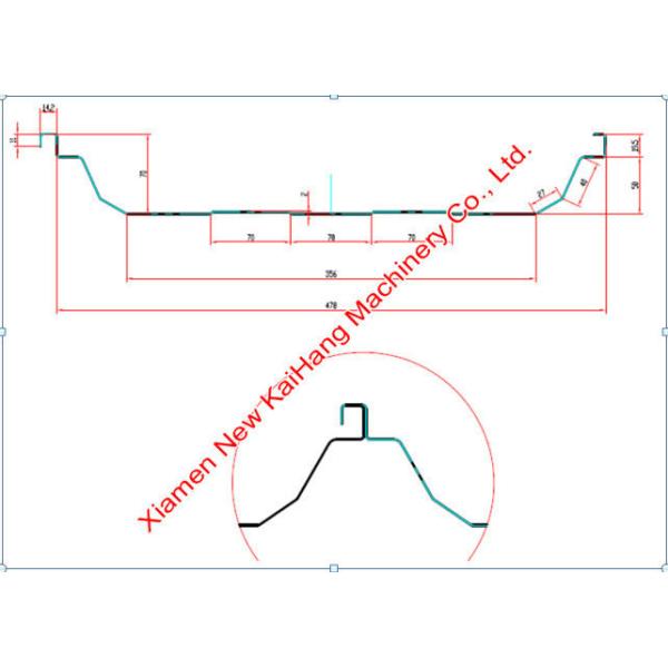 Galvanized Sheet Metal Roll Forming Machines , Standing Seam Metal Roof Machine