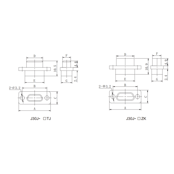 Rectangular Connector M83513 J30J Series Connector M83513-04-E03N 31 Pin Female Sokect Cable Connector