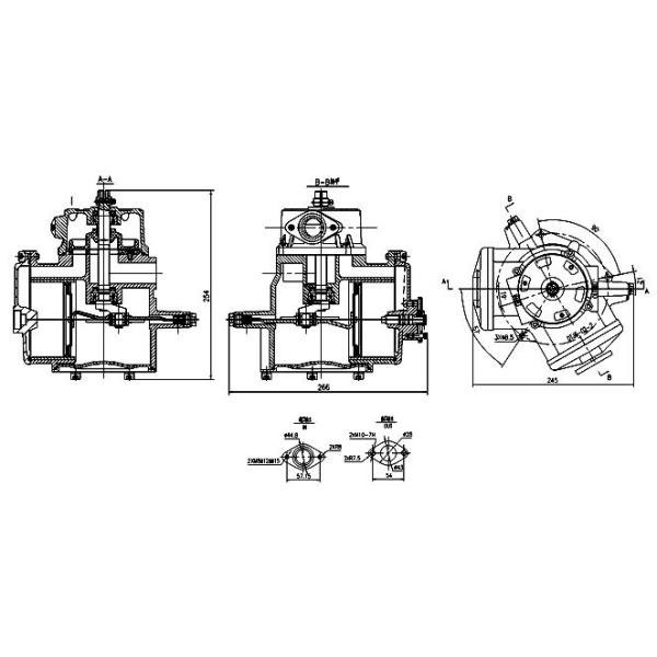 HIGH FLOW FLOWMETERS MOUNTED ON FUEL DISPENSER 1" PIPELINE FLOW RATE 90LPM