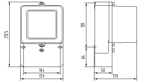 Single Phase Front Board Installed Mechanical Energy Meter