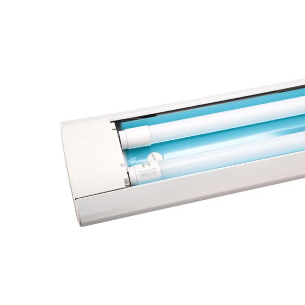 Plastic Indoor Industrial Lighting Fixture Led Tube Lamp Inside Thread Hole