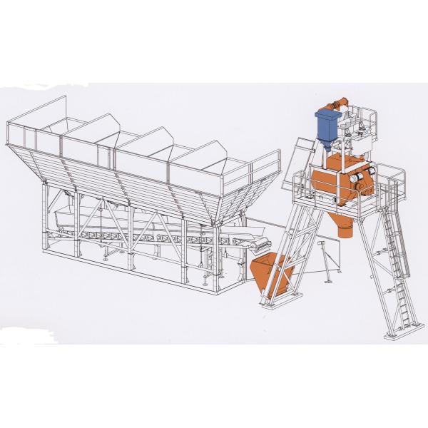 Environmental Friendly HZS35 35m3/h RMC Batching Plant