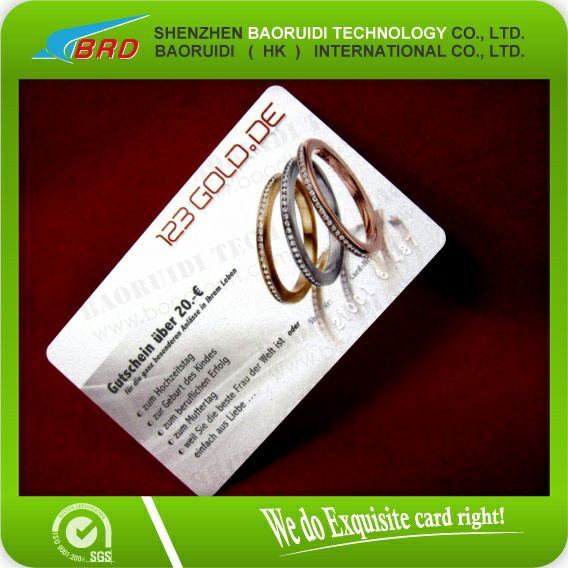 Plastic Warranty Card Guarantee Card