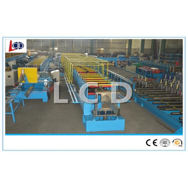 Seam Lock Pipe Cold Roll Forming Machine 350H Steel Frame Hydraulic Cutting