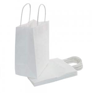 China Fashionable Kraft Paper Bags Size 21 * 11 * 27cm Various Color Available on sale