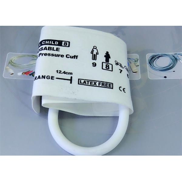 Animal TPU Material Non Invasive Blood Pressure Cuff , Neonate3 Disposable NIBP CUFF
