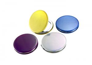 Buy cheap Jelly Color PU Portable Makeup Mirror Round Ladies Handbag Mirrors Foldable product