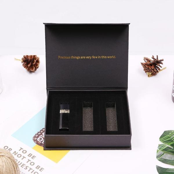 Custom printed magnetic gift box with spot UV detailing