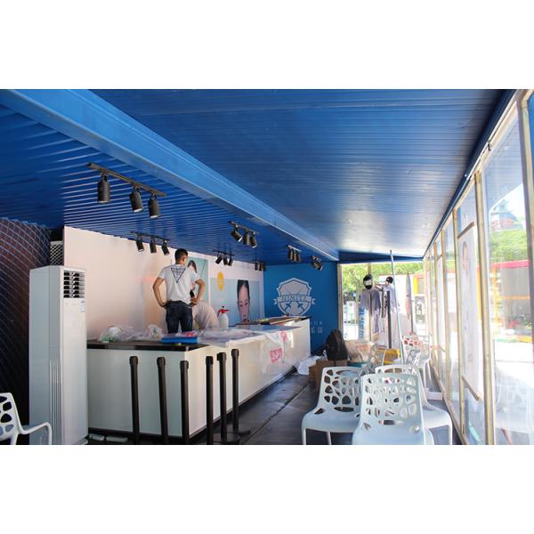 40HC Expandable Prefabricated Shipping Container Exhibition For Show