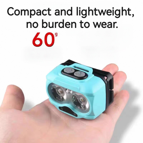 Factory Sales Outdoor LED Lighting Tools Camping Emergency Lamp Replaceable Rechargeable Battery Super Bright Head Lamp