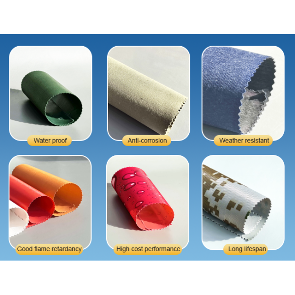 0.15 Mm – 2.0 Mm Pvc Coated Fabric Waterproof With Superior Performance And Structural Stability