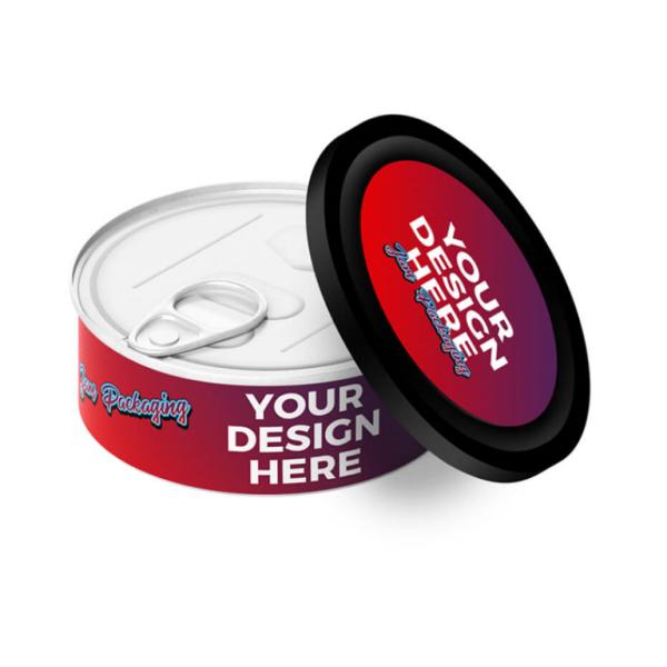 Standard Size Custom Tin Cans Ring Pull Easy Open 3.5g Metal Smartbud cans
