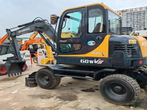 Buy cheap HYUNDAI R60W Used Hyundai Excavator Used Wheel Excavator 6 TON Second Hand Wheel Digger 60WVS product